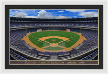 Load image into Gallery viewer, Fulton County Stadium 1966 - Framed Print
