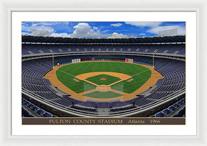 Fulton County Stadium 1966 - Framed Print