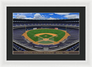 Fulton County Stadium 1966 - Framed Print