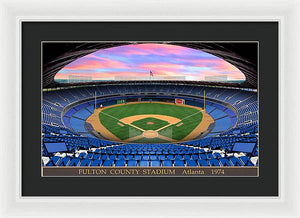 Fulton County Stadium 1974 - Framed Print