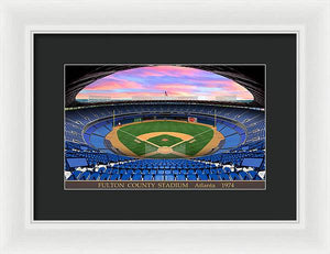 Fulton County Stadium 1974 - Framed Print