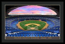 Load image into Gallery viewer, Fulton County Stadium 1974 - Framed Print
