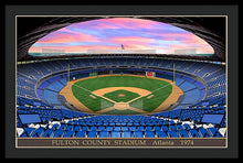 Load image into Gallery viewer, Fulton County Stadium 1974 - Framed Print
