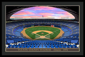 Fulton County Stadium 1974 - Framed Print