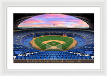 Load image into Gallery viewer, Fulton County Stadium 1974 - Framed Print
