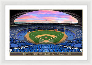 Fulton County Stadium 1974 - Framed Print