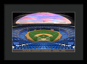 Fulton County Stadium 1974 - Framed Print