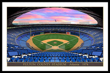 Load image into Gallery viewer, Fulton County Stadium 1974 - Framed Print
