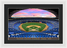 Load image into Gallery viewer, Fulton County Stadium 1974 - Framed Print
