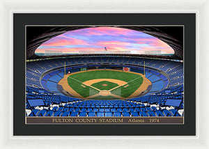 Fulton County Stadium 1974 - Framed Print