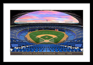 Fulton County Stadium 1974 - Framed Print