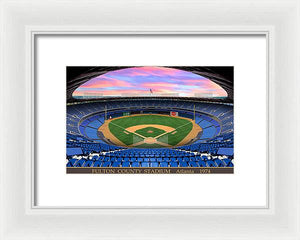 Fulton County Stadium 1974 - Framed Print