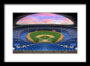 Fulton County Stadium 1974 - Framed Print