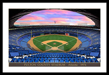 Load image into Gallery viewer, Fulton County Stadium 1974 - Framed Print
