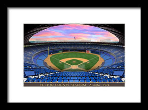 Fulton County Stadium 1974 - Framed Print