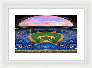 Fulton County Stadium 1974 - Framed Print