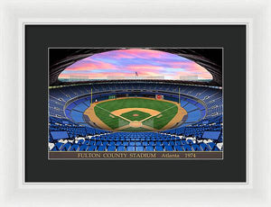 Fulton County Stadium 1974 - Framed Print