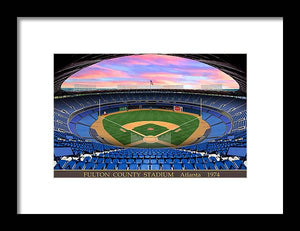 Fulton County Stadium 1974 - Framed Print