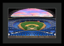 Load image into Gallery viewer, Fulton County Stadium 1974 - Framed Print
