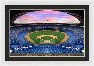 Fulton County Stadium 1974 - Framed Print