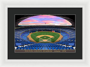 Fulton County Stadium 1974 - Framed Print