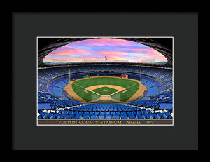 Fulton County Stadium 1974 - Framed Print