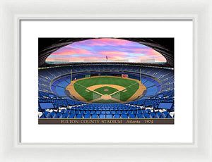 Fulton County Stadium 1974 - Framed Print