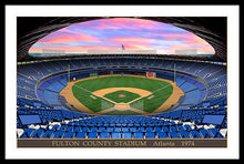 Load image into Gallery viewer, Fulton County Stadium 1974 - Framed Print
