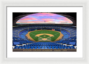 Fulton County Stadium 1974 - Framed Print