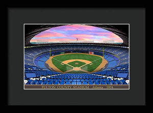 Fulton County Stadium 1974 - Framed Print