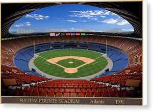 Fulton County Stadium 1991 - Canvas Print