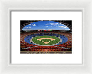 Fulton County Stadium 1991 - Framed Print