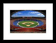 Load image into Gallery viewer, Fulton County Stadium 1991 - Framed Print
