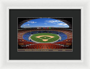 Fulton County Stadium 1991 - Framed Print