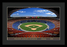 Load image into Gallery viewer, Fulton County Stadium 1991 - Framed Print
