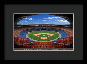 Fulton County Stadium 1991 - Framed Print