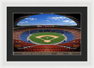 Fulton County Stadium 1991 - Framed Print