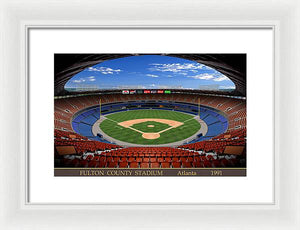 Fulton County Stadium 1991 - Framed Print