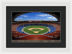 Fulton County Stadium 1991 - Framed Print