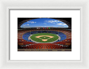 Fulton County Stadium 1991 - Framed Print