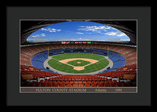 Load image into Gallery viewer, Fulton County Stadium 1991 - Framed Print
