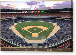 Fulton County Stadium 1995 - Canvas Print