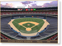 Load image into Gallery viewer, Fulton County Stadium 1995 - Canvas Print
