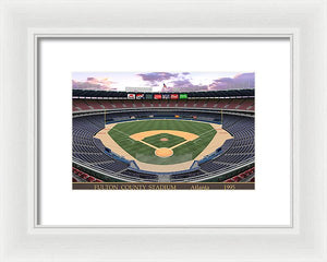 Fulton County Stadium 1995 - Framed Print