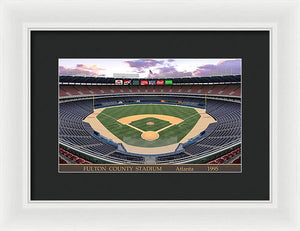 Fulton County Stadium 1995 - Framed Print