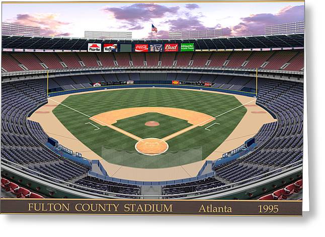 Fulton County Stadium 1995 - Greeting Card