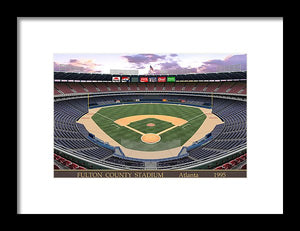 Fulton County Stadium 1995 - Framed Print