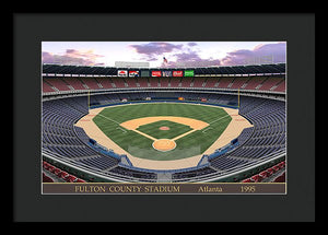 Fulton County Stadium 1995 - Framed Print