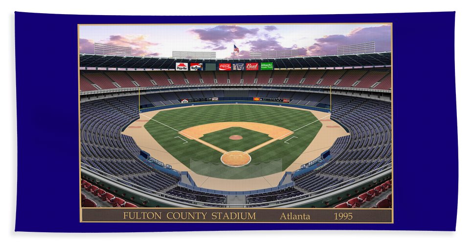 Fulton County Stadium 1995 - Beach Towel