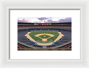 Fulton County Stadium 1995 - Framed Print